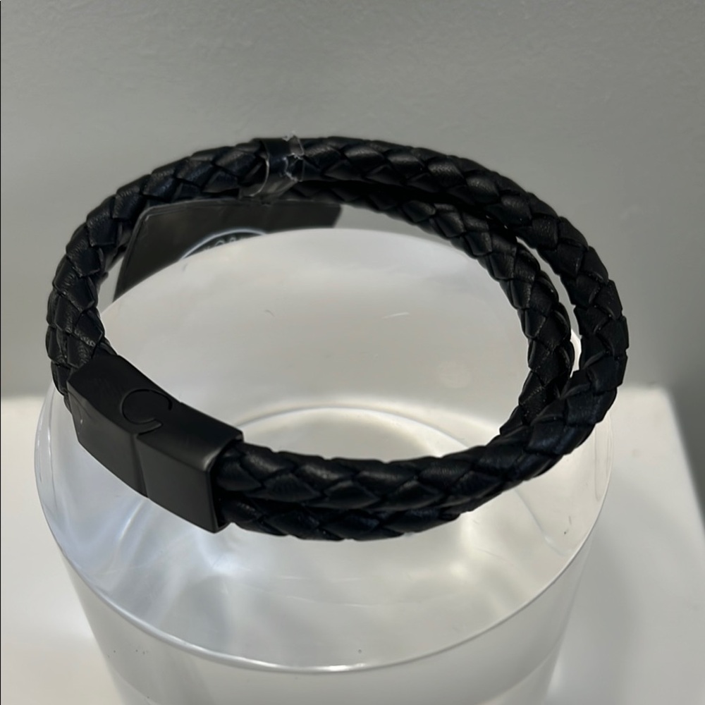 Bespoke New York Black Leather Bracelet